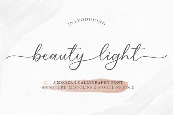 Beauty Light: A Refined Script Font for Thoughtful Branding