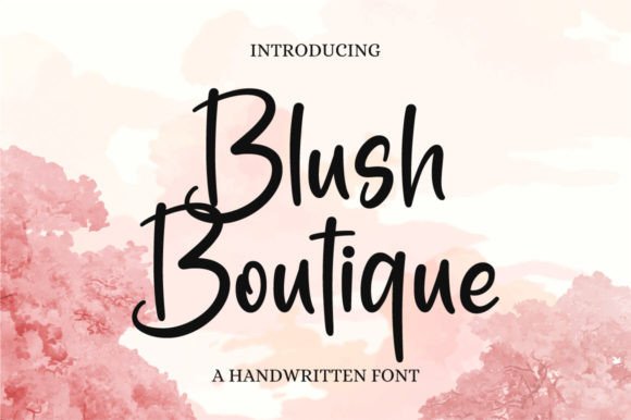 Blush Boutique: A Timeless Handwritten Font for Crafters & Sellers