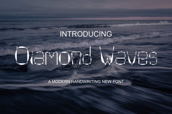 Diamond Waves: A Handwritten Font That Elevates Your Brand