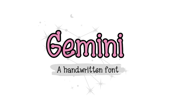 Gemini Handwritten Font for Makers & Printables