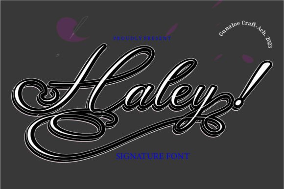 Haley: A Signature Script Font for Handmade Brands