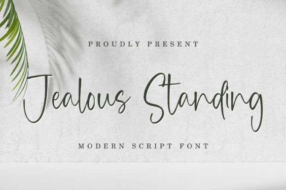 Jealous Standing: A Modern Script Font for Trusted Branding