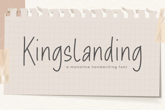 Kingslanding: A Sweet, Friendly Handwritten Typeface for Editorial Warmth