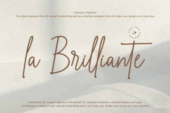 La Brilliante: A Script Font That Earns Its Shine