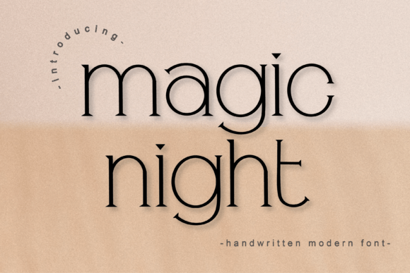Magic Night: A Bold Handwritten Font for Digital Branding