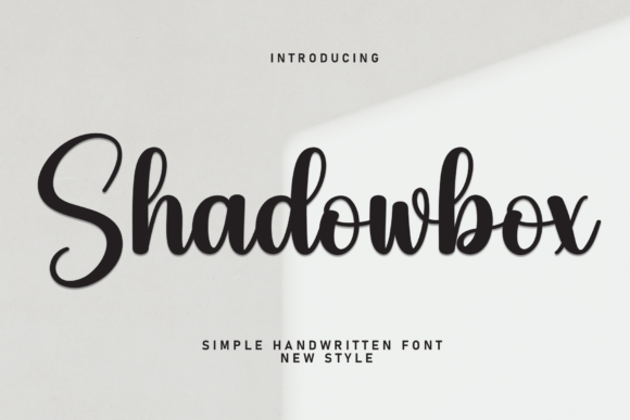 Shadowbox: A Handwritten Font That Feels Like a Quiet Conversation