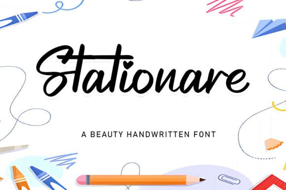 Stationare Handwritten Font for Crafters & Sellers