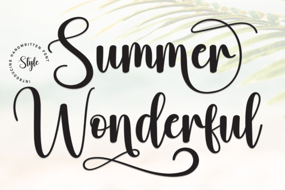 Summer Wonderful: A Playful Script Font for Handmade Charm