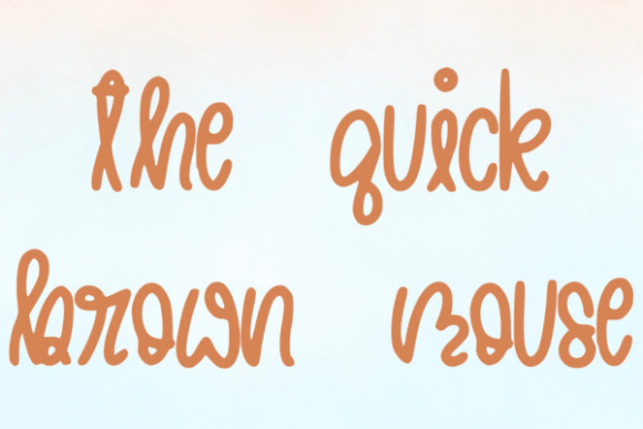 The Quick Brown Mouse: A Handwritten Font That Feels Like a Warm Hello