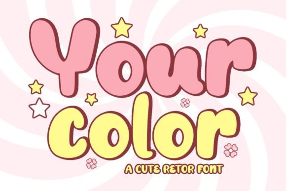 Your Color: A Bold Script Font for Scroll-Stopping Brand Moments